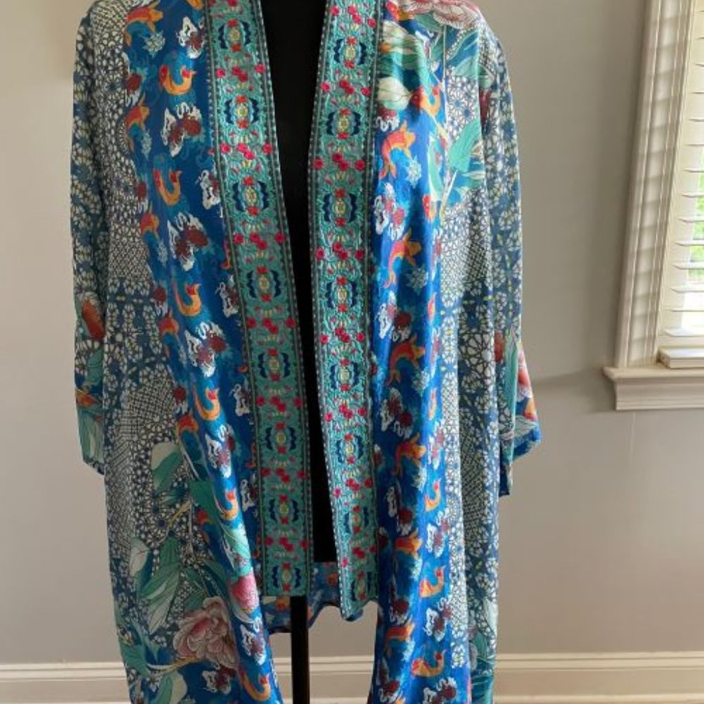Johnny Was Kimono, Koi Pond, X-Small